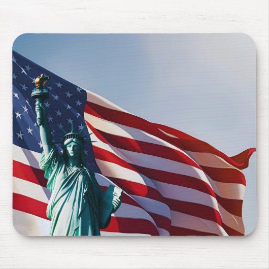 アメリカ国旗の自由 マウスパッド (正面)