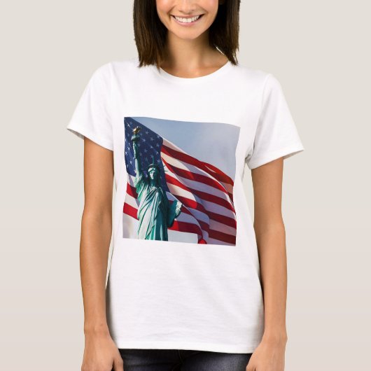 アメリカ国旗の自由 Tシャツ (正面)