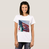 アメリカ国旗の自由 Tシャツ (正面フル)