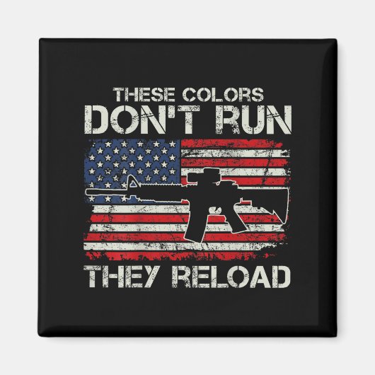 アメリカ国旗の色は流れない リロードする - 兵士 (o マグネット (正面)
