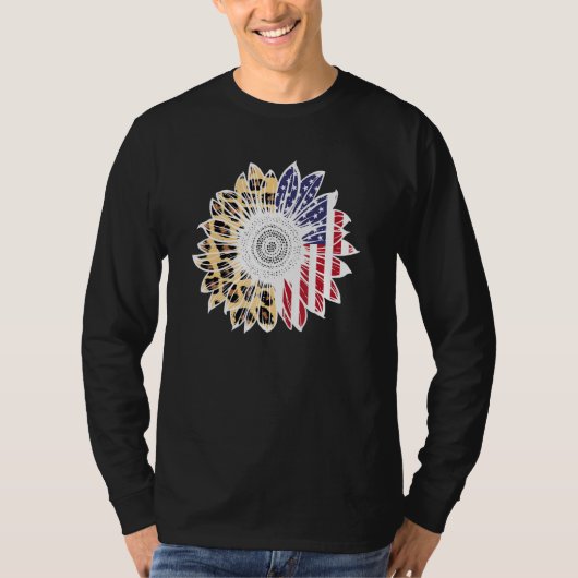 アメリカ国旗の花火ディレクターAmerican Tシャツ (正面)