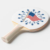 アメリカ国旗の花火 星の爆発 7月4日 卓球ラケット (正面アングル)