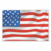 アメリカ国旗の荷物または車のデカールシール シール (正面)