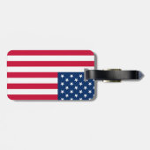 アメリカ国旗の荷物タグ愛国心 ラゲッジタグ (裏面横)