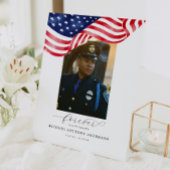 アメリカ国旗の葬儀が永遠に私たちのハートの記憶に 台座サイン