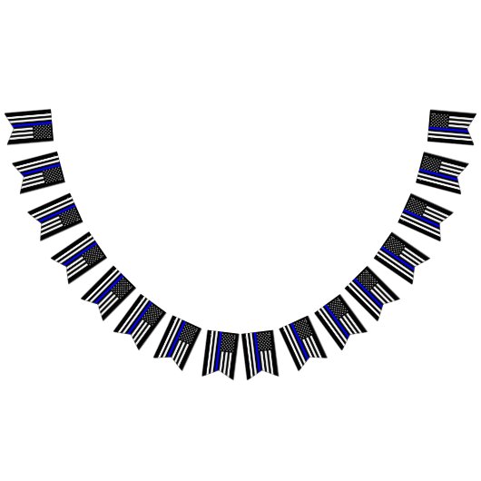 アメリカ国旗の薄いブルーライン記念シンボリック バンティングフラッグ (全)