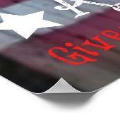 アメリカ国旗の言葉 – WordArt™ Poster ポスター (角)