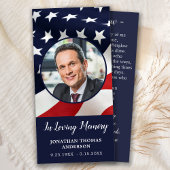 アメリカ国旗の記念祈りの言葉カードブックマーク写真