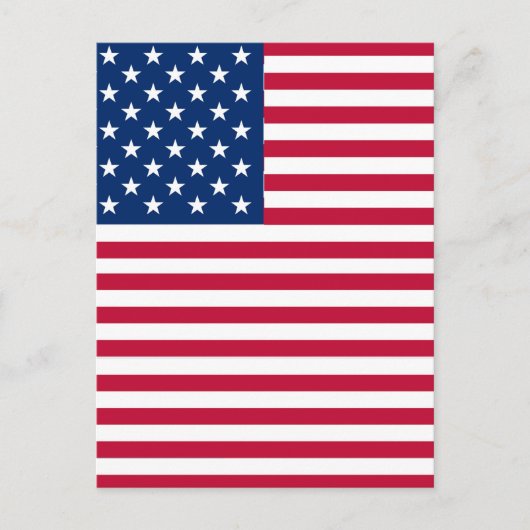 アメリカ国旗の誇りをデザインした シーズンポストカード (正面)
