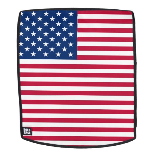 アメリカ国旗の誇りをデザインした バックパック (取り外し可フェース)