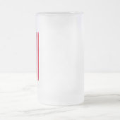 アメリカ国旗の誇りを持ったおじいちゃん フロストグラスビールジョッキ (中央)