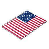 アメリカ国旗の誇りデザイン ノートブック (左側)