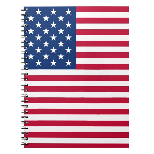 アメリカ国旗の誇りデザイン ノートブック (正面)