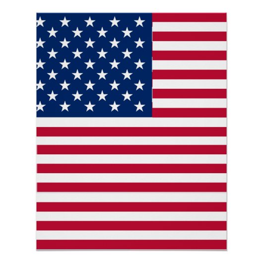 アメリカ国旗の誇りデザイン ポスター (正面)