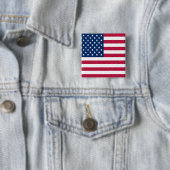 アメリカ国旗の誇りデザイン 缶バッジ (インサイチュ)