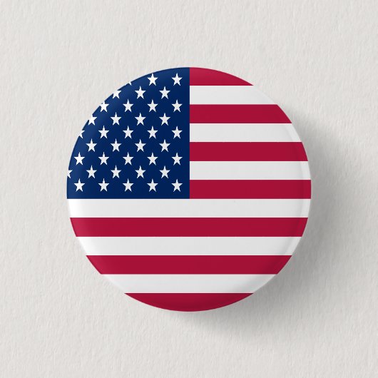 アメリカ国旗の誇りデザイン 缶バッジ (正面)