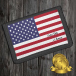 アメリカ国旗の財布統一された、州、ファッションUSA ナイロン三つ折りウォレット<br><div class="desc">財布：アメリカ合衆国およびアメリカ国旗ファッションUSA – 私の国、父の日、休日、愛国者/スポーツファンを愛する</div>