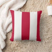 アメリカ国旗の赤と白ストライプ クッション (ブランケット)