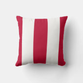 アメリカ国旗の赤と白ストライプ クッション (裏面)