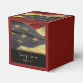 アメリカ国旗の軍隊結婚ズ フェイバーボックス (裏面サイド)