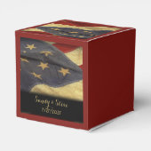 アメリカ国旗の軍隊結婚ズ フェイバーボックス (裏面サイド)