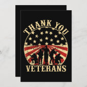 アメリカ国旗の退役軍人デーサンキュー退役軍人 セーブザデート (正面/裏面)