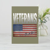 アメリカ国旗の退役軍人7月4日ありがとうございました 招待状 (スタンド正面)