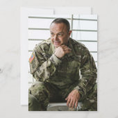 アメリカ国旗の退職パーティの招待状軍隊 招待状 (裏面)