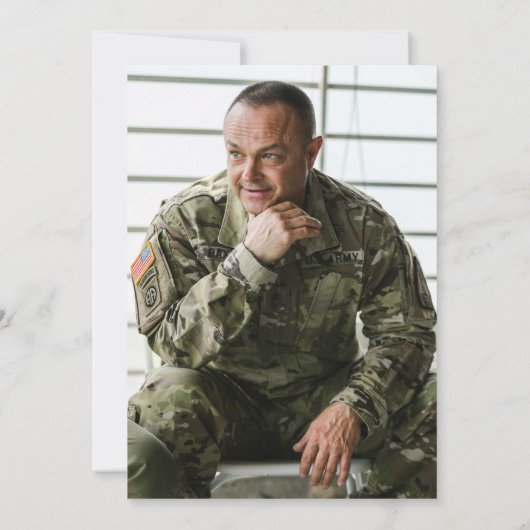 アメリカ国旗の退職パーティの招待状軍隊 招待状 (裏面)