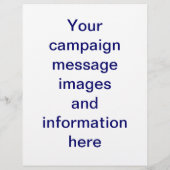 アメリカ国旗の選挙運動チラシテンプレート チラシ (裏面)