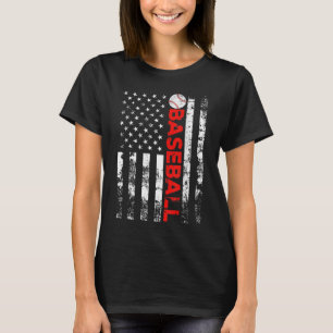アメリカ国旗の野球チームのギフト Tシャツ