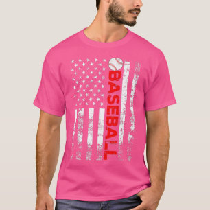 アメリカ国旗の野球チームのギフト Tシャツ