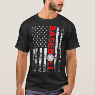 アメリカ国旗の野球チームギフト野球シャツ Tシャツ