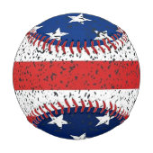 アメリカ国旗の野球ボール  野球ボール (裏面)