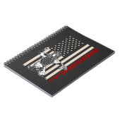 アメリカ国旗の野球捕手の米国スポーツマン ノートブック (左側)