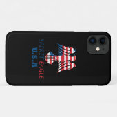 アメリカ国旗の霊鷲 Case-Mate iPhoneケース (裏面(横))