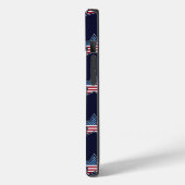 アメリカ国旗の青い星の斜めの星とストライプ Case-Mate iPhoneケース (裏面 / 左)