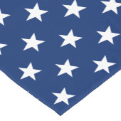 アメリカ国旗の青い白い星木綿テーブルランナー ショートテーブルランナー (コーナー)