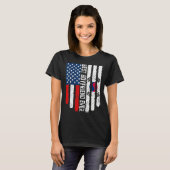 アメリカ国旗の韓国国旗の最高の彼氏今まで Tシャツ (正面フル)