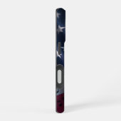 アメリカ国旗の音符 iPhone 16ケース (右側面)