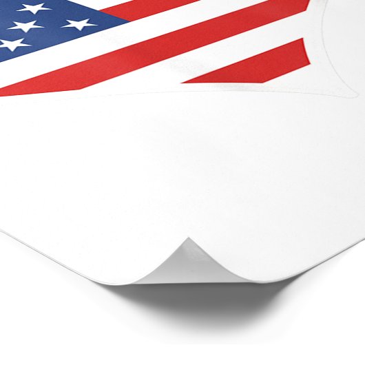 アメリカ国旗の音 ポスター (角)