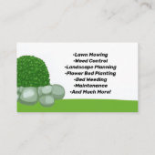 アメリカ国旗の風景 芝刈り 愛国心 名刺 (裏面)