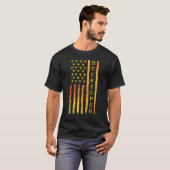 アメリカ国旗の養蜂ビーキーパー Tシャツ (正面フル)