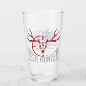 アメリカ国旗の鹿の狩人 タンブラーグラス (裏面)