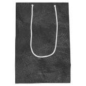 アメリカ国旗の鹿の革製品 ミディアムペーパーバッグ (裏面)