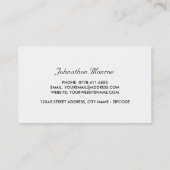 アメリカ国旗の黄色のタクシー 名刺 (裏面)