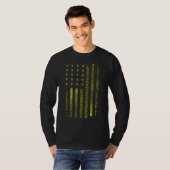 アメリカ国旗はちみつ蜂ハニカム養蜂家 Tシャツ (正面フル)