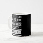 アメリカ国旗は自由の象徴だ コーヒーマグカップ (正面左)