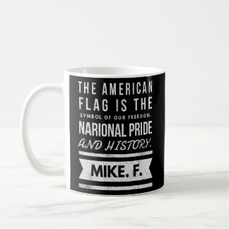 アメリカ国旗は自由の象徴だ コーヒーマグカップ