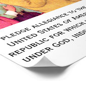 アメリカ国旗への誓約 ポスター (角)